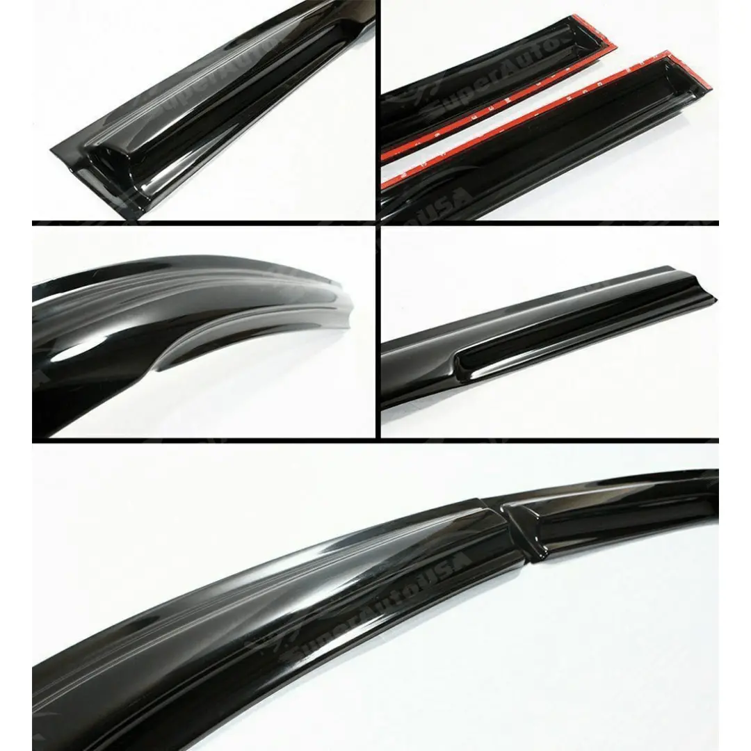 Fits 2022-2024 Toyota Tundra 3D Mugen Style Window Vent Visor Rain Guards Deflectors 2