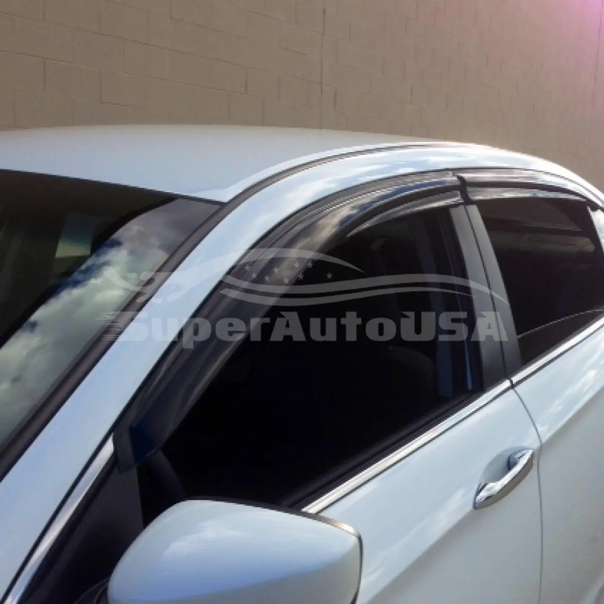 For 2019-2023 Hyundai Santafe 3D Mugen Style Vent Window Visors Rain Guards Shade Deflectors 2