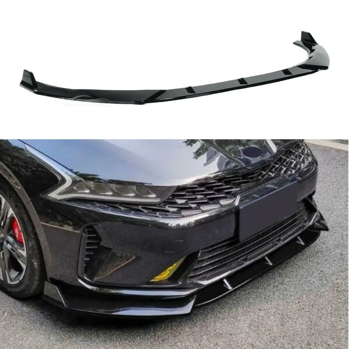 For K5 2021 2022 2023 Performance Style Front Bumper Lip (Gloss Black) 1