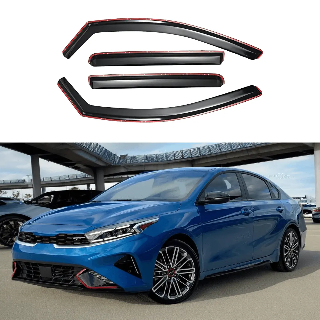 Fits 2019-2025 Forte In-Channel Vent Window Visors Rain Guards Shade Deflectors 1