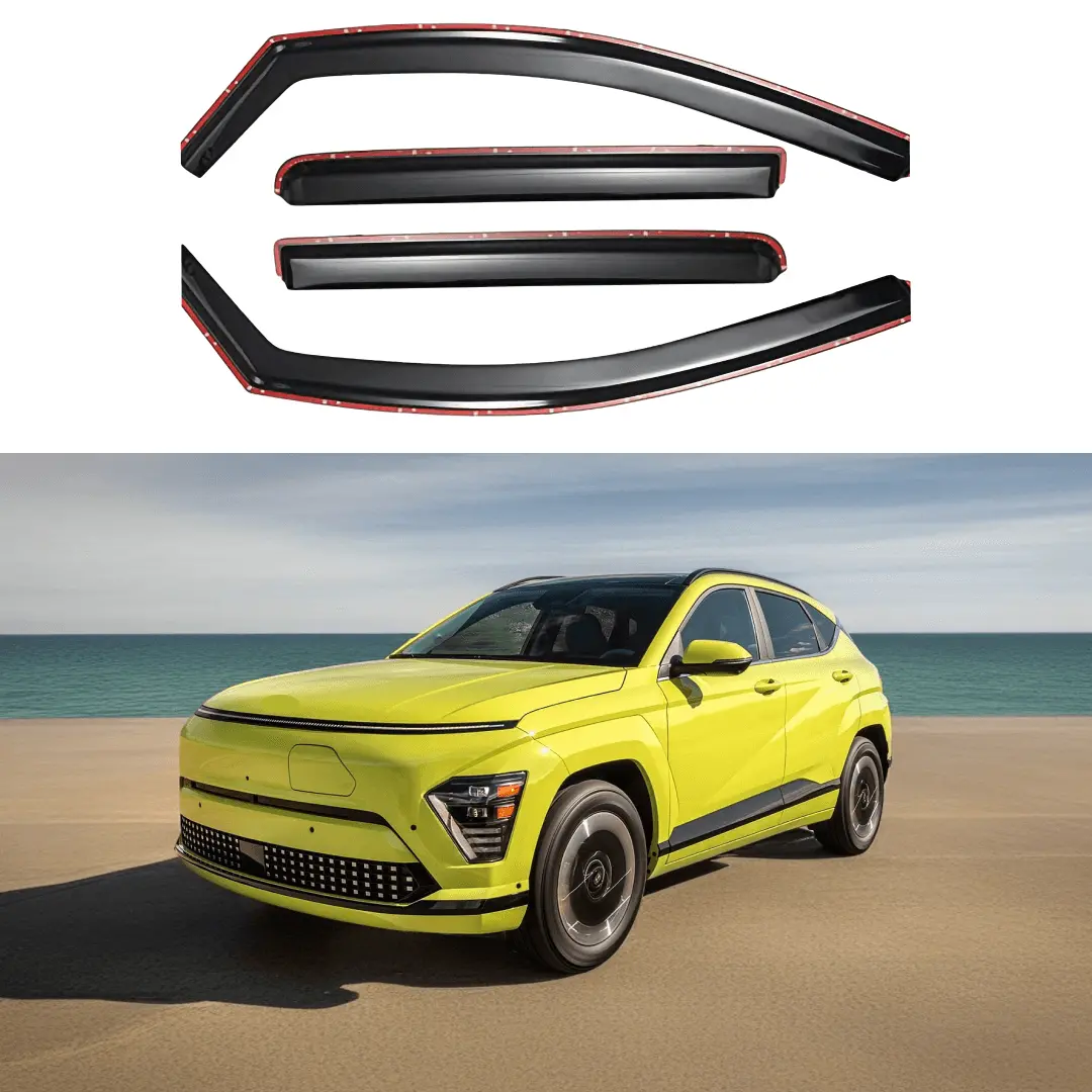 For Hyundai Kona 2024-2025 In-Channel Window Visors Rain Guards Shade Deflectors 1