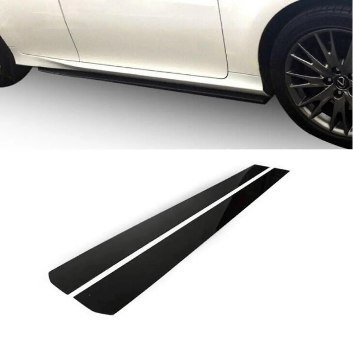 Fit 2016-2020 Lexus Gs Gsf Sports Side Skirts Pair Body Kit Black Pp Vip 1
