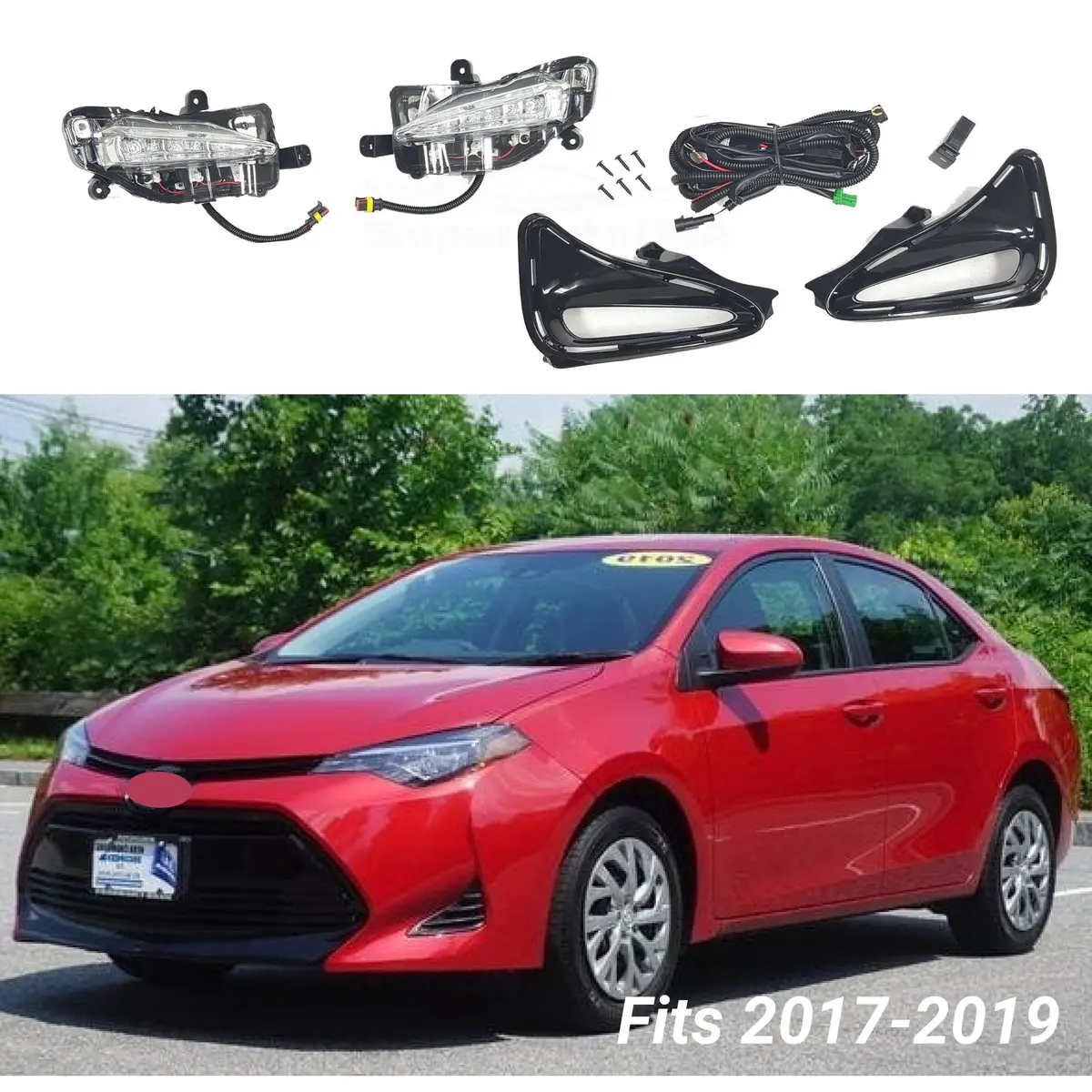 Fog Light - Roadside Safety | Fits Toyota Corolla L Xle Le (17-19) 1