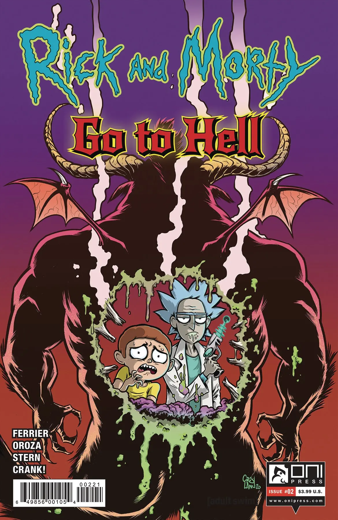 Rick And Morty Go To Hell #2 Cvr B Crosland 1