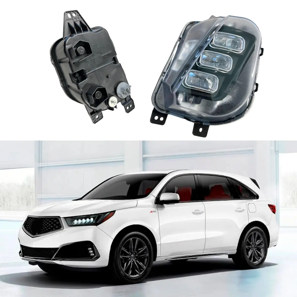 For Acura Mdx 2017-2020 Front Right Passenger Side Led Fog Light Lamp 1