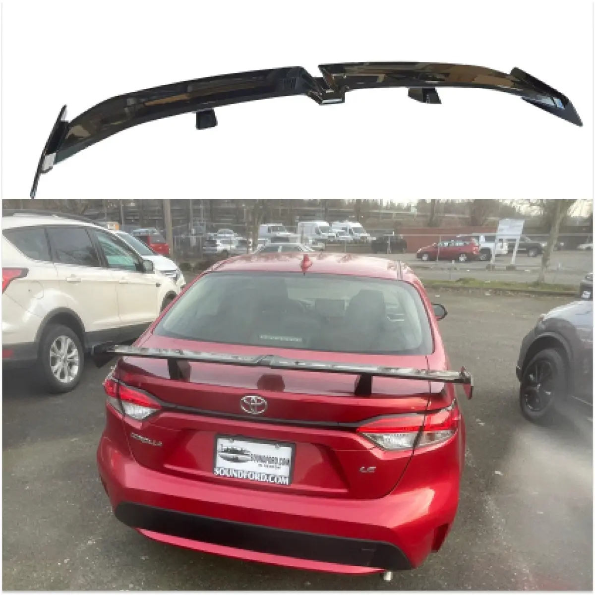 Fit Toyota Corolla 2020-2026 Jdm Gt Style Gloss Black Rear Trunk Wings Spoiler 1