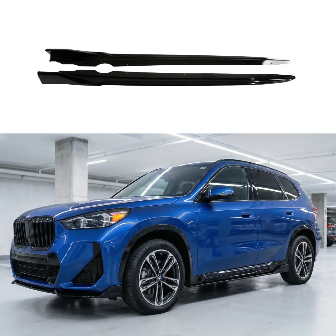 For 2023-2025 Bmw Series X1 Gloss Black Side Skirt Under Splitter Rocker Panel 1