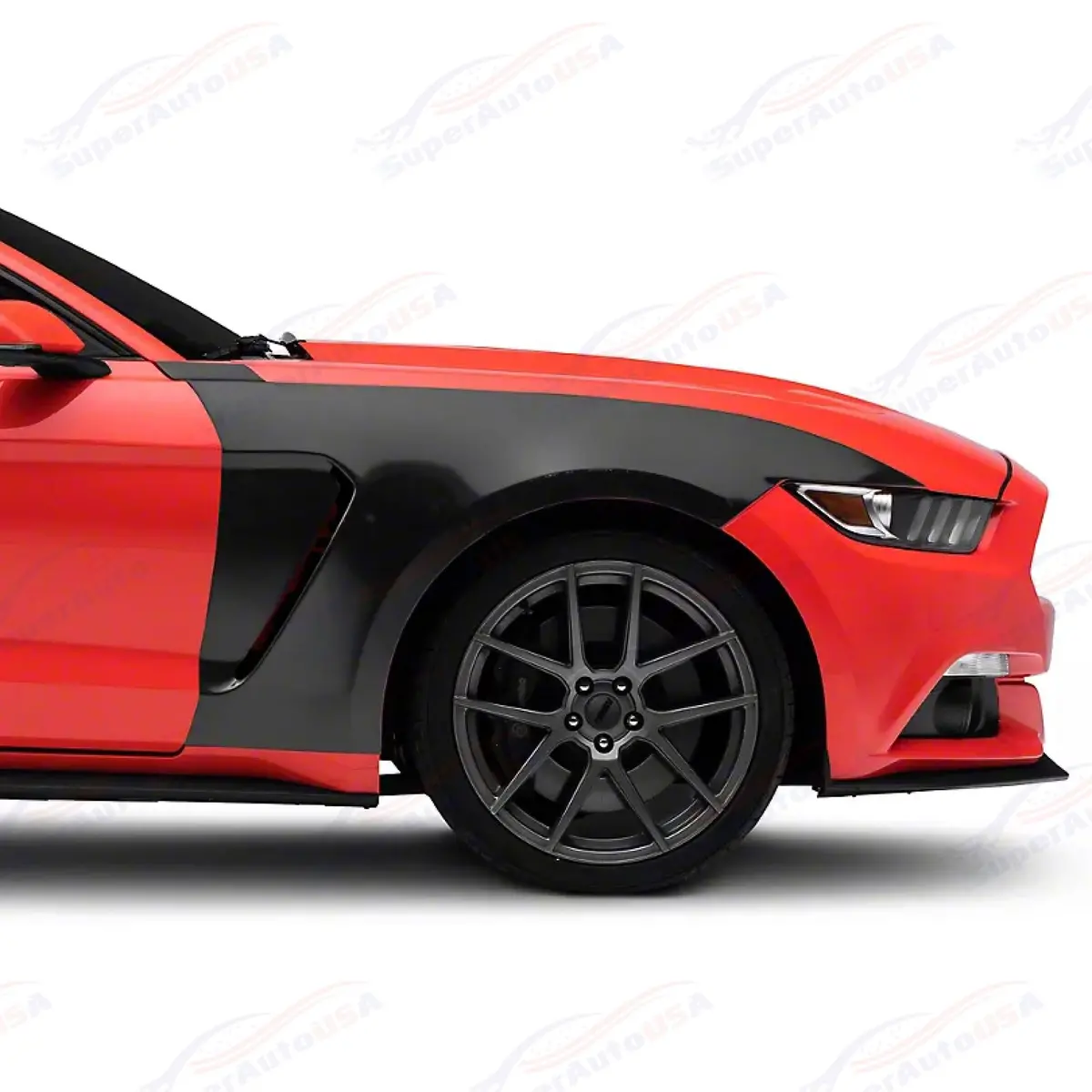 For 2015-2017 Ford Mustang Ecoboost Premium V6 Gt Gt350 Style Replacement Fenders 1