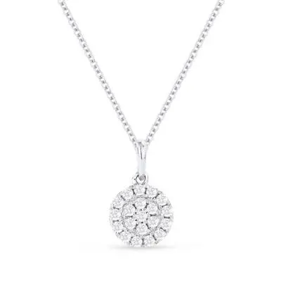 14K  Gold Diamond Clover Pendant 1