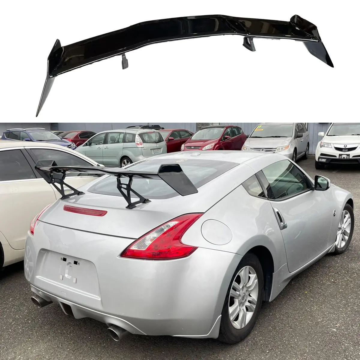 Fits Nissan 370 Z 350Z Nismo Jdm Gt Style Gloss Black Rear Trunk Spoiler Wing 1