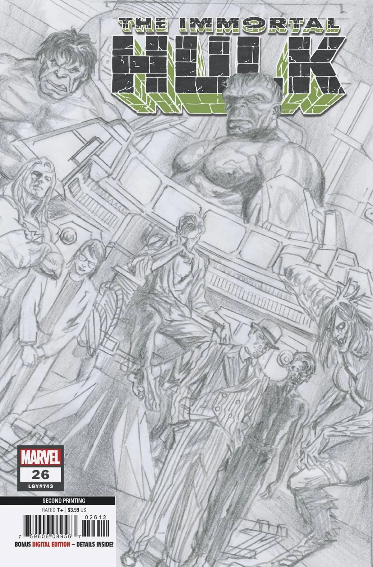 Immortal Hulk #26 2Nd Ptg Alex Ross Var 1