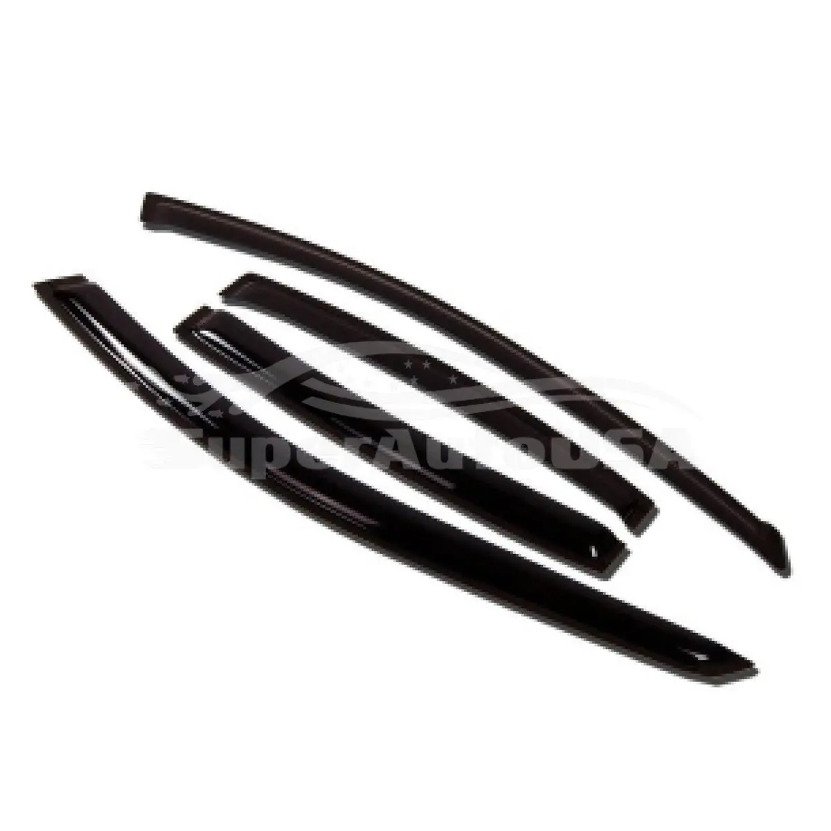 Fit 2016-2024 Nissan Kicks Out-Channel Vent Window Visors Rain Sun Wind Guards Shade Deflectors 2