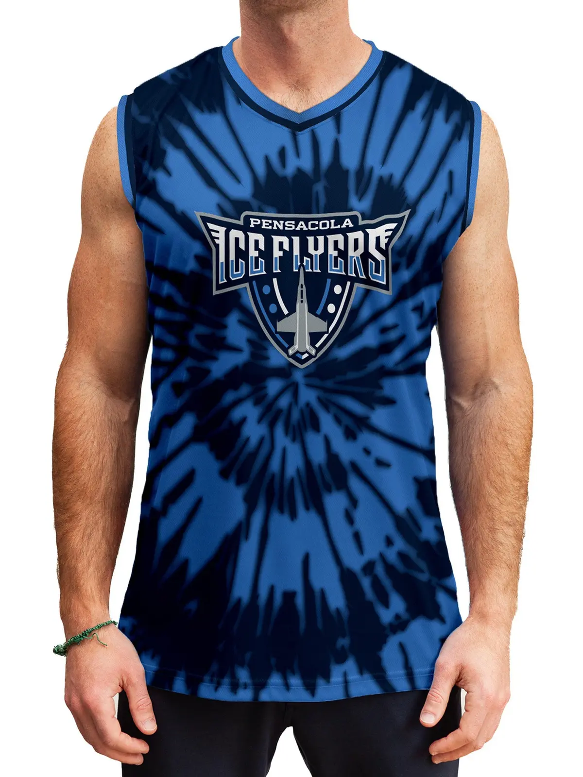 Pensacola Ice Flyers Tie-Dye Hockey Tank 1