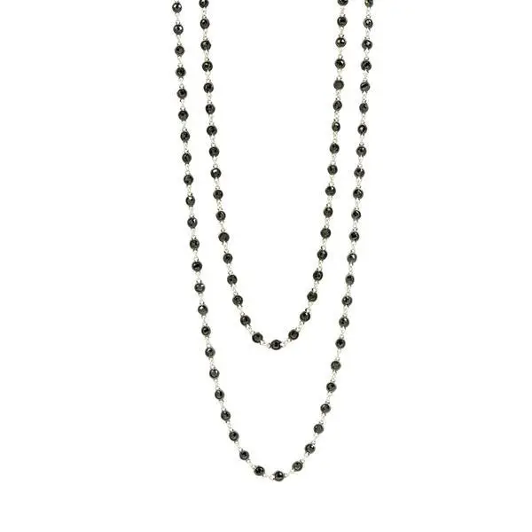 Frieda Rothman Industrial Finish Bezel Stone Necklace 1