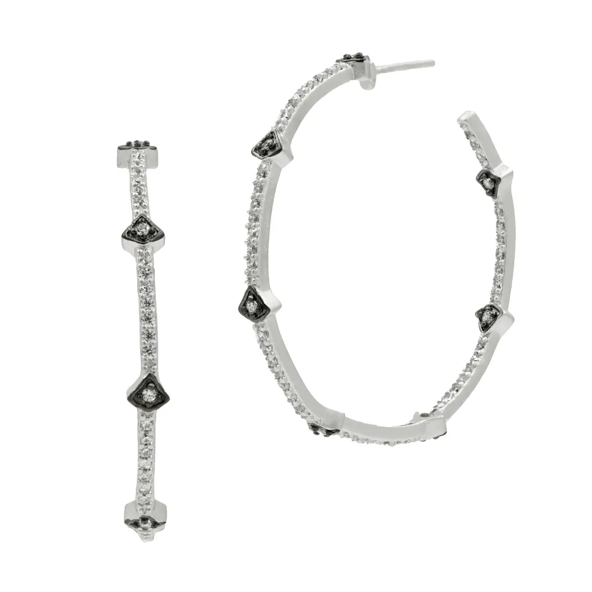 Frieda Rothman Signature Pavè Arrow Statement Earrings 1