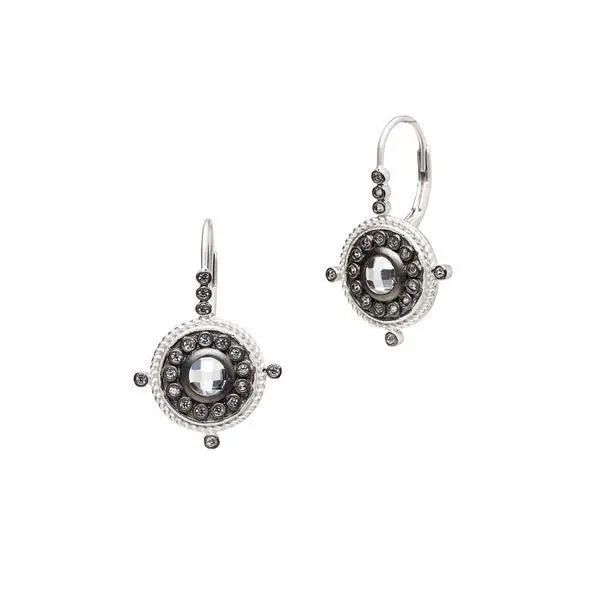 Frieda Rothman Nautical Button Leverback Earrings 1