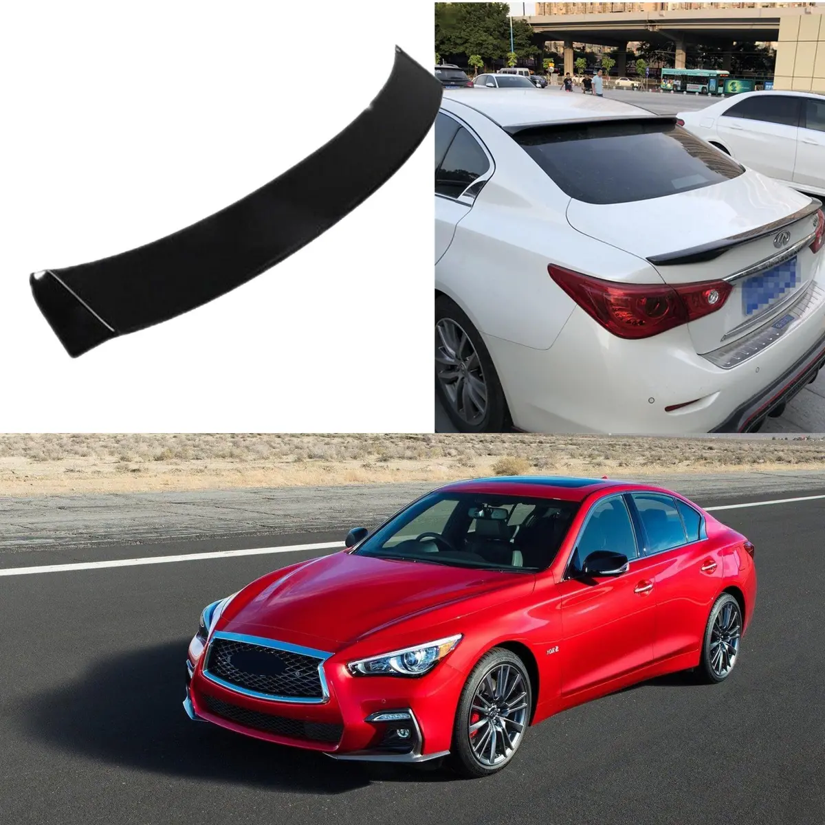 Rear Roof Spoiler Fits Infiniti Q50 (2014-2018 ) 1