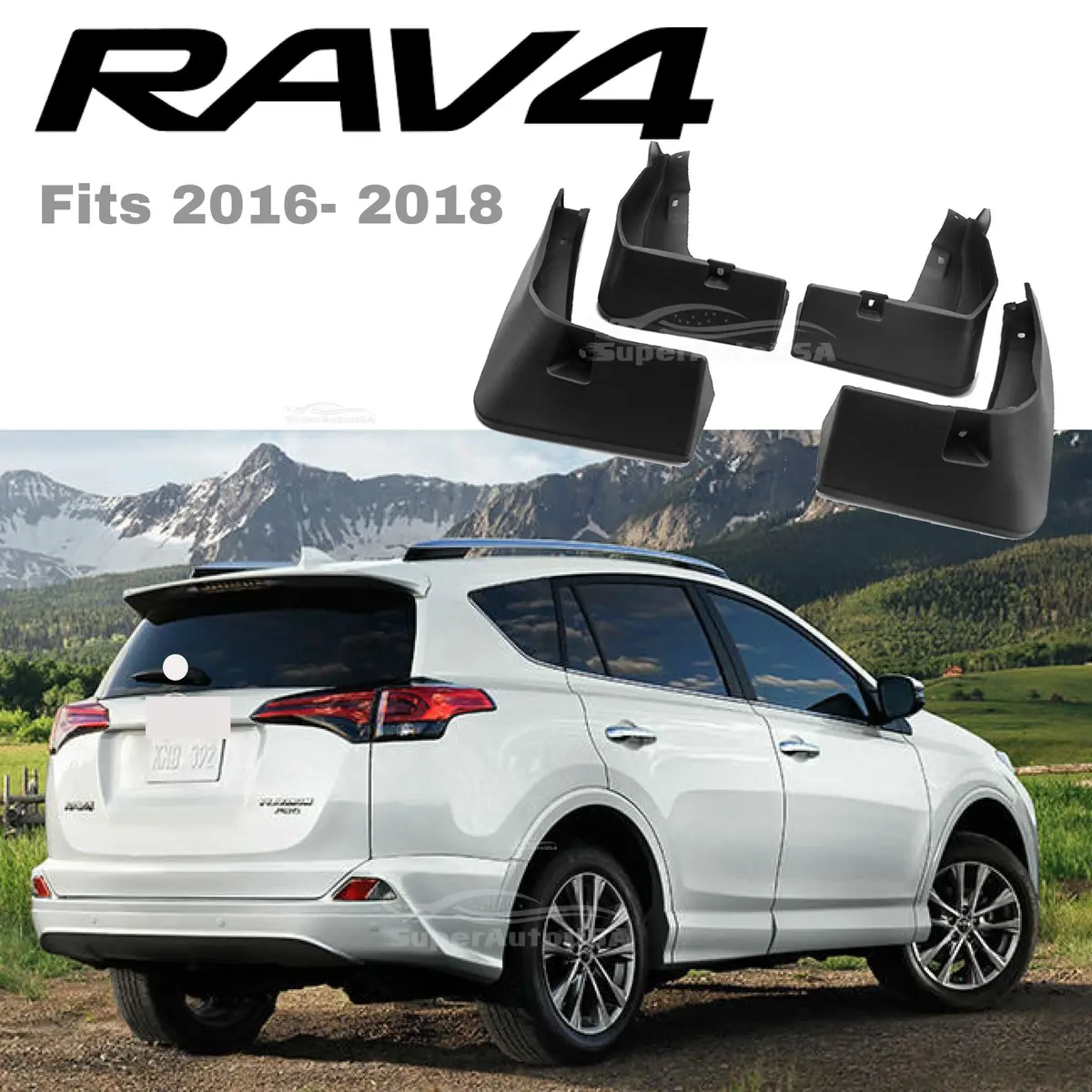 Fit 2016-2018 Toyota Rav4 Car Mudguards Mud Flaps Splash Guards Fender Trim 1
