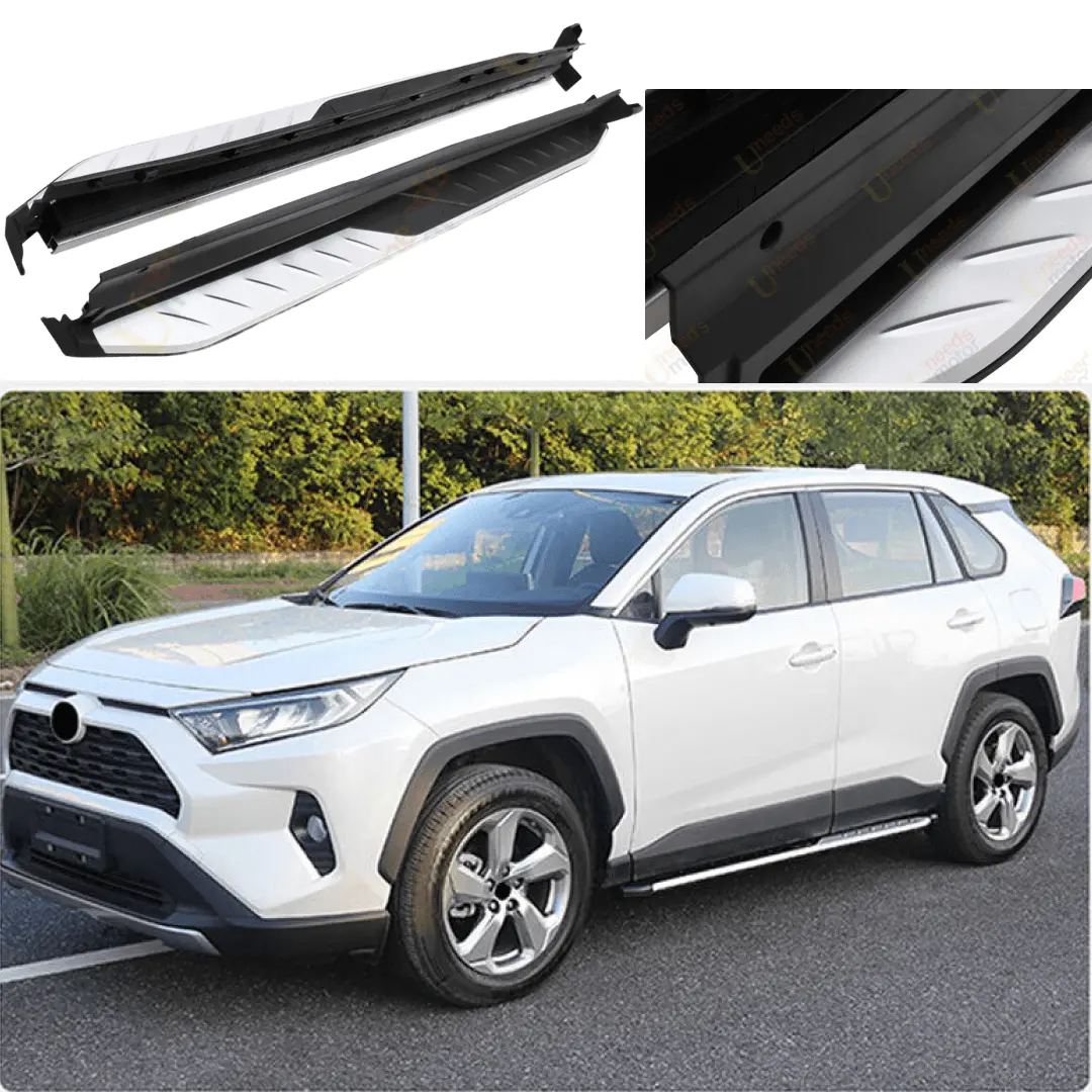 Fits 2019-2025 Toyota Rav4 2 Pcs Door Step Running Boards Side Step Nerf Bar 1