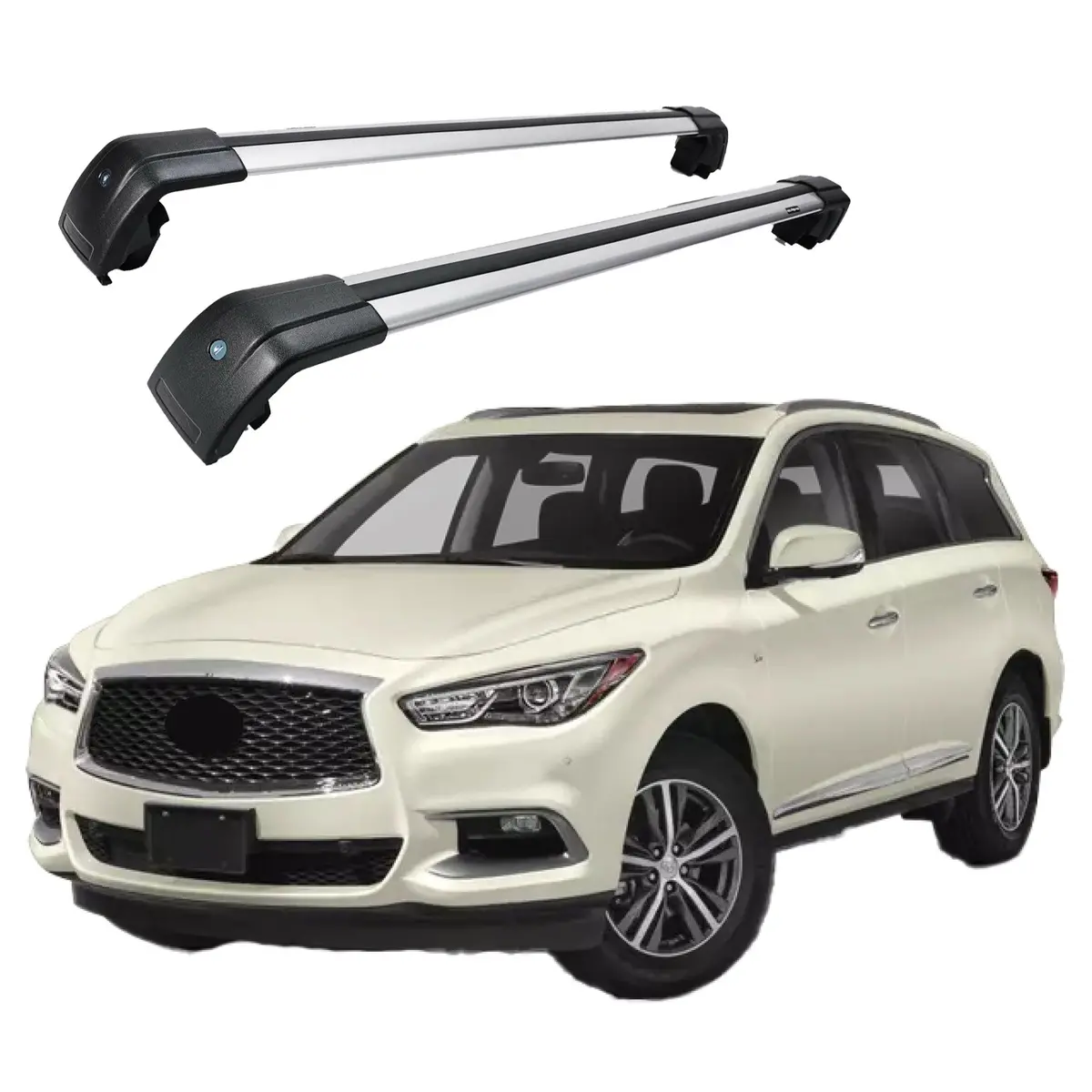 Roof Rack Cross Bar - Silver | Infiniti Qx60 (2014-2020) 1
