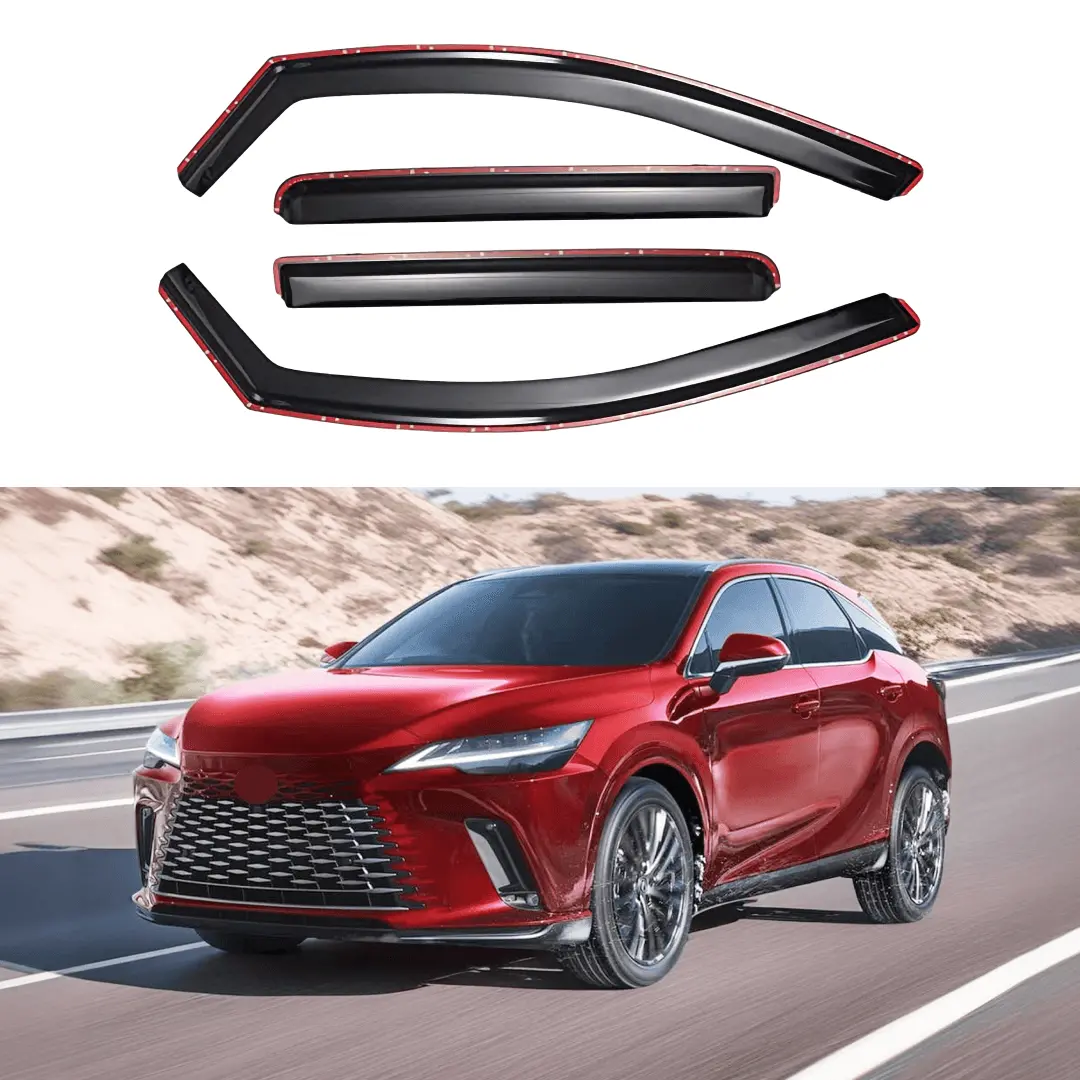 For 2023-2025 Lexus Rx350 In-Channel Vent Window Visors Rain Sun Wind Guards Shade Deflectors 1