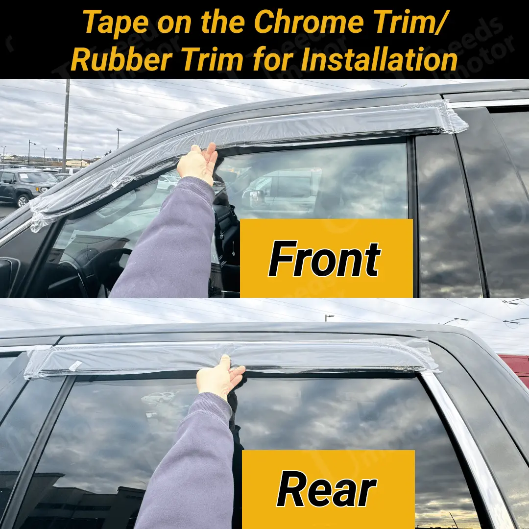 Fit 2019-2024 Ram 1500 Oe Style Vent Window Visors Rain Sun Wind Guards Shade Deflectors 2
