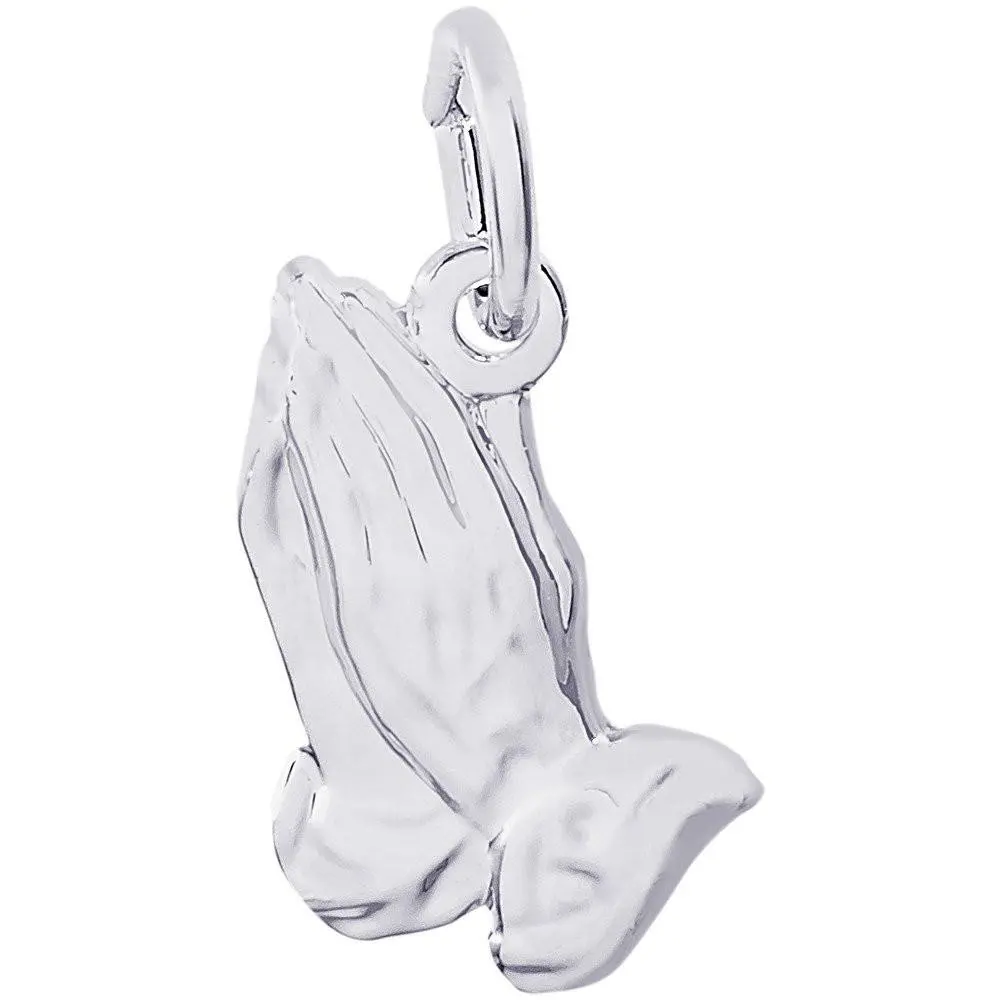 Sterling Silver Small Praying Hands Charm 1