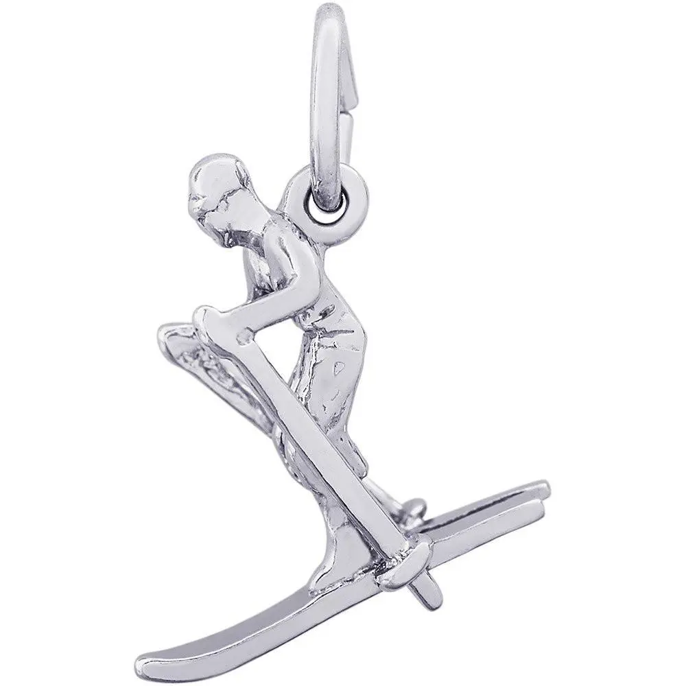 Sterling Silver Skier Charm 1
