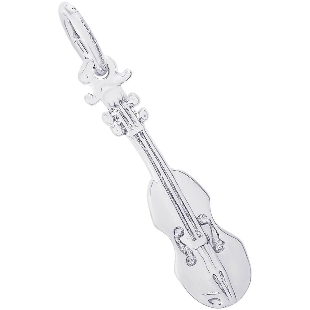 Sterling Silver The Violin Accent Charm 1