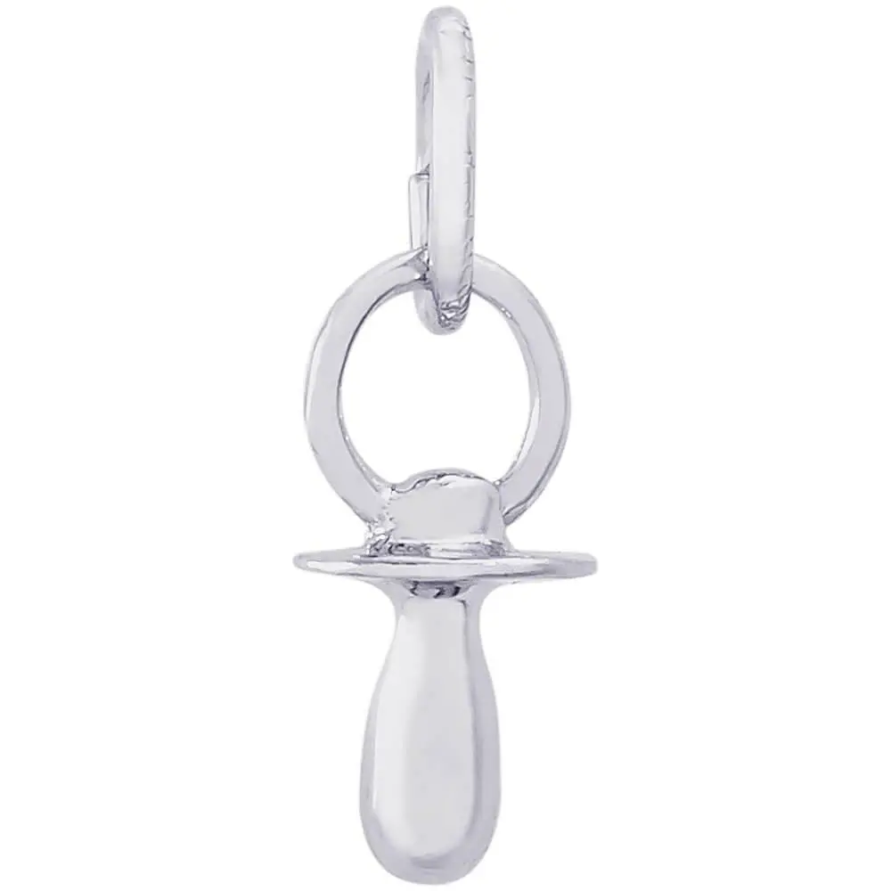 Sterling Silver Pacifier Accent Charm 1