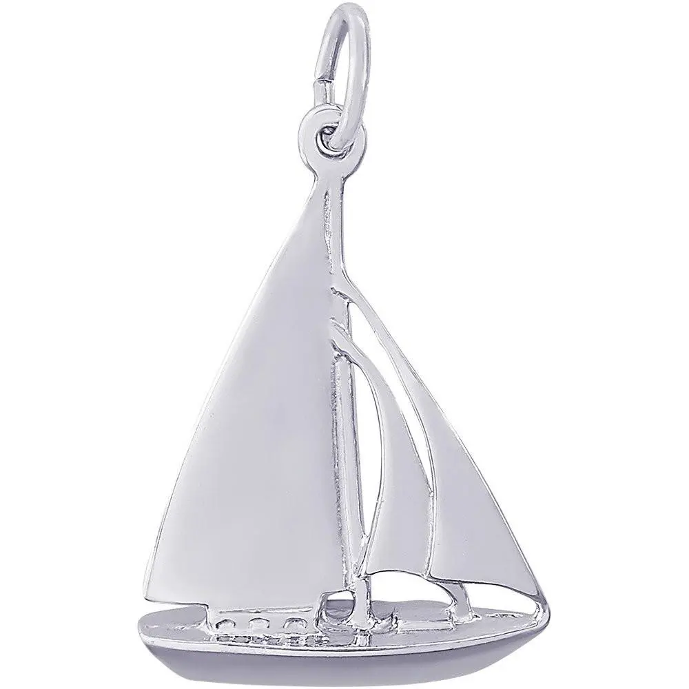 Sterling Silver Cutter Sailboat Charm 1