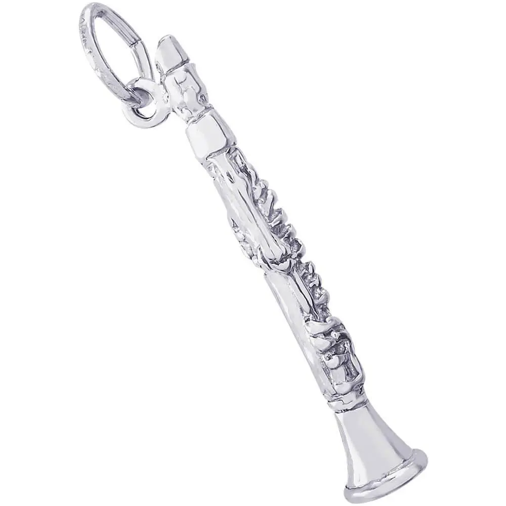 Sterling Silver Clarinet Charm 1