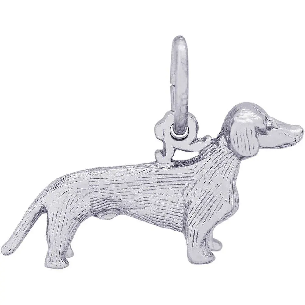 Sterling Silver Dachshund Dog Charm 1