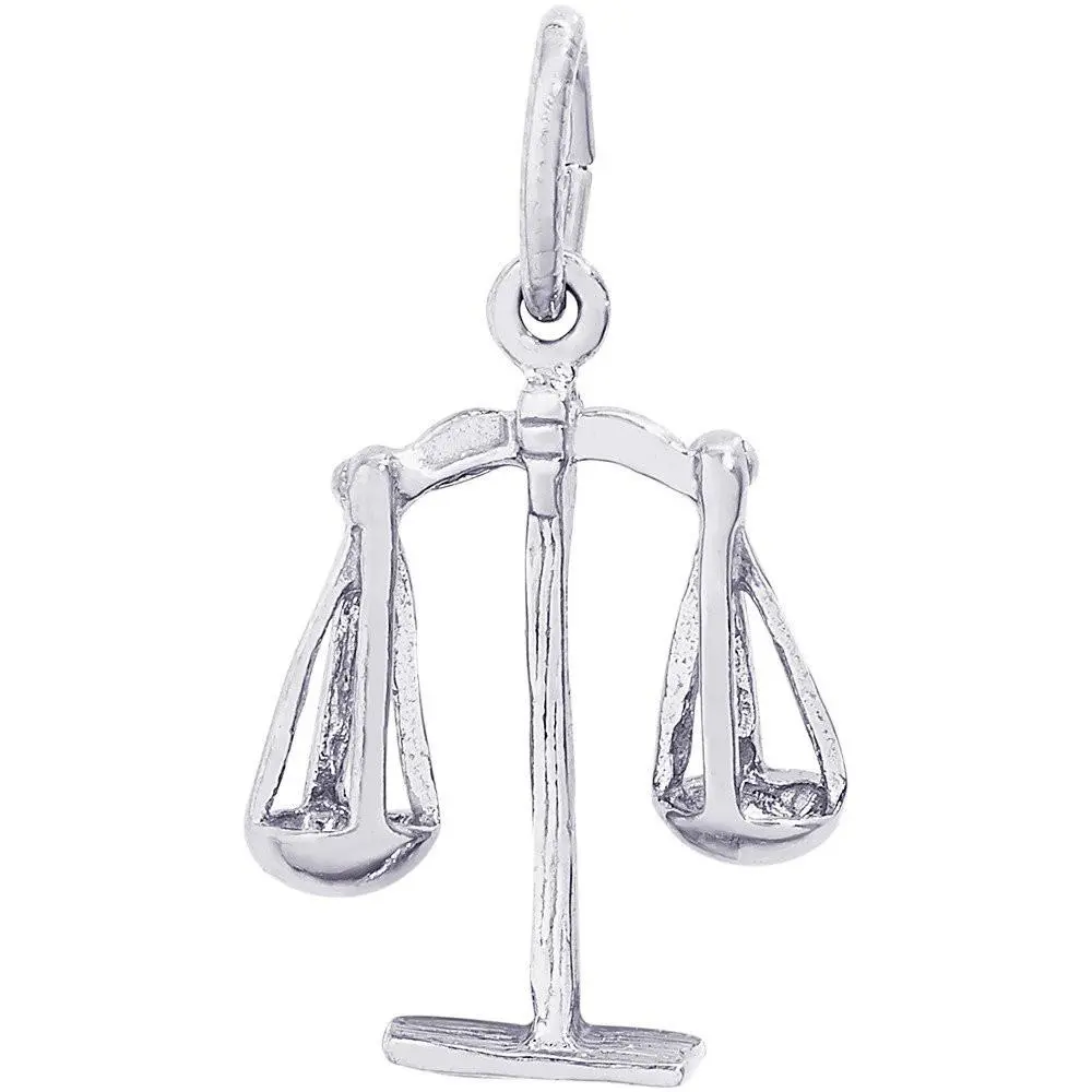 Sterling Silver Scales Of Justice Charm 1
