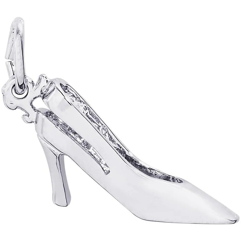 Sterling Silver Sling Back Heel Charm 1