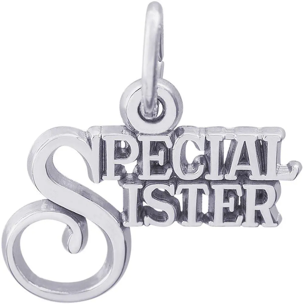 Sterling Silver Special Sister Charm 1