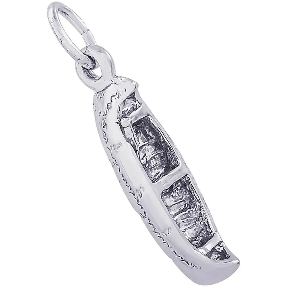 Sterling Silver Classic Canoe Charm 1