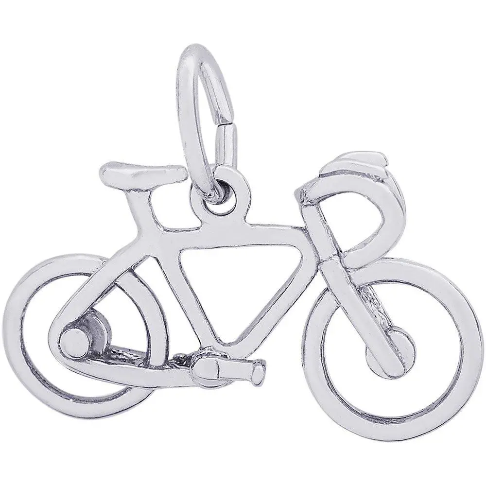 Sterling Silver Road Bike Charm 1