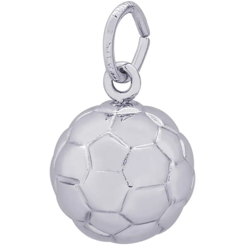 Sterling Silver Soccer Ball Charm 1