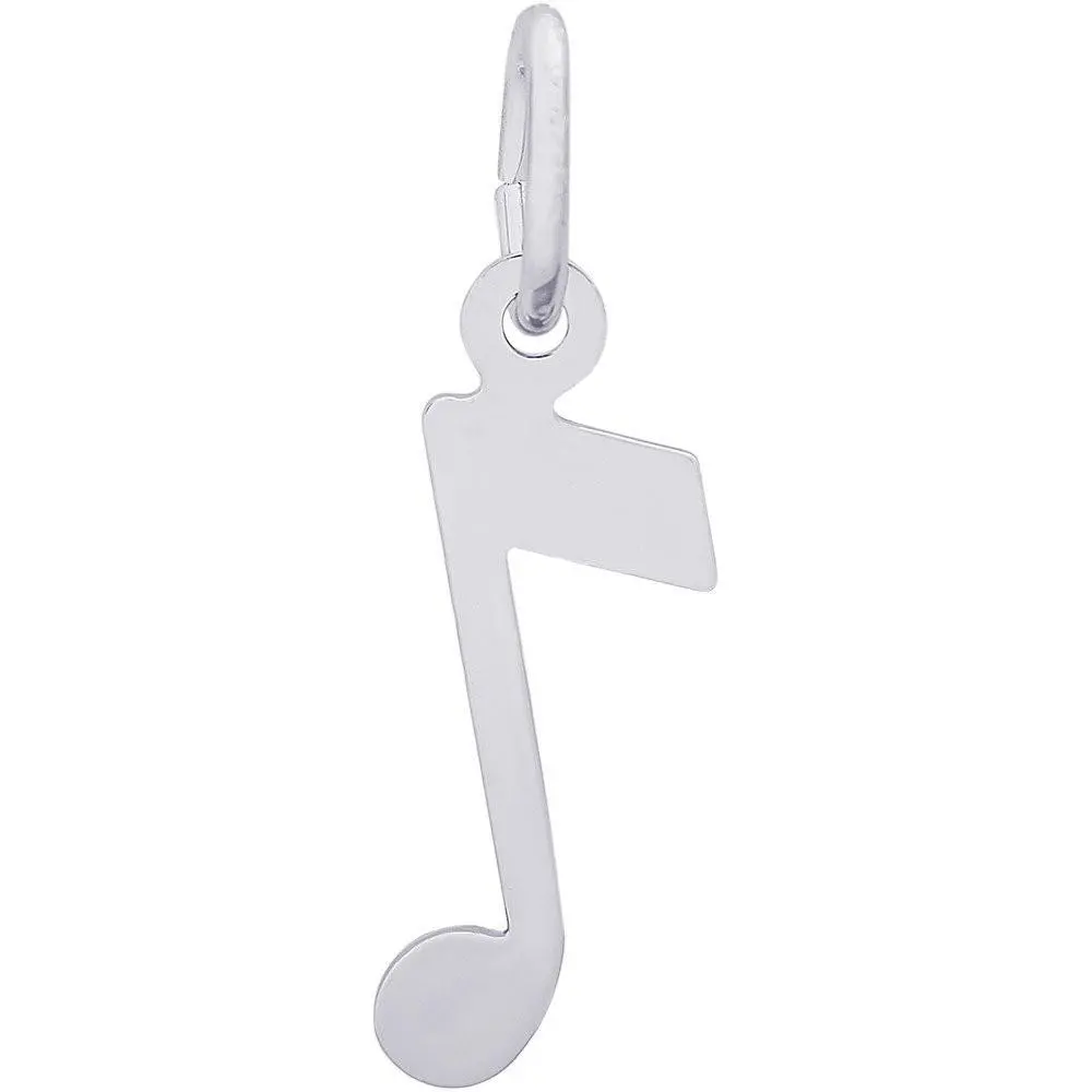 Sterling Silver Music Note Accent Charm 1