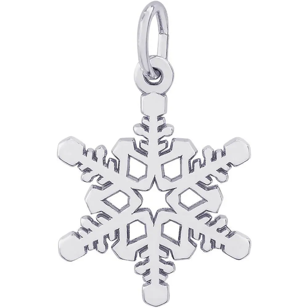 Sterling Silver Snowflake Charm 1