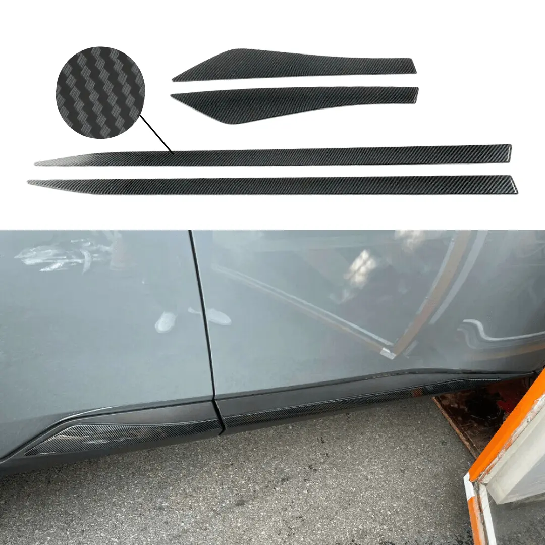 Side Door Body Molding Cover Trims Carbon Fiber Print For Nissan Rogue 21-24 1