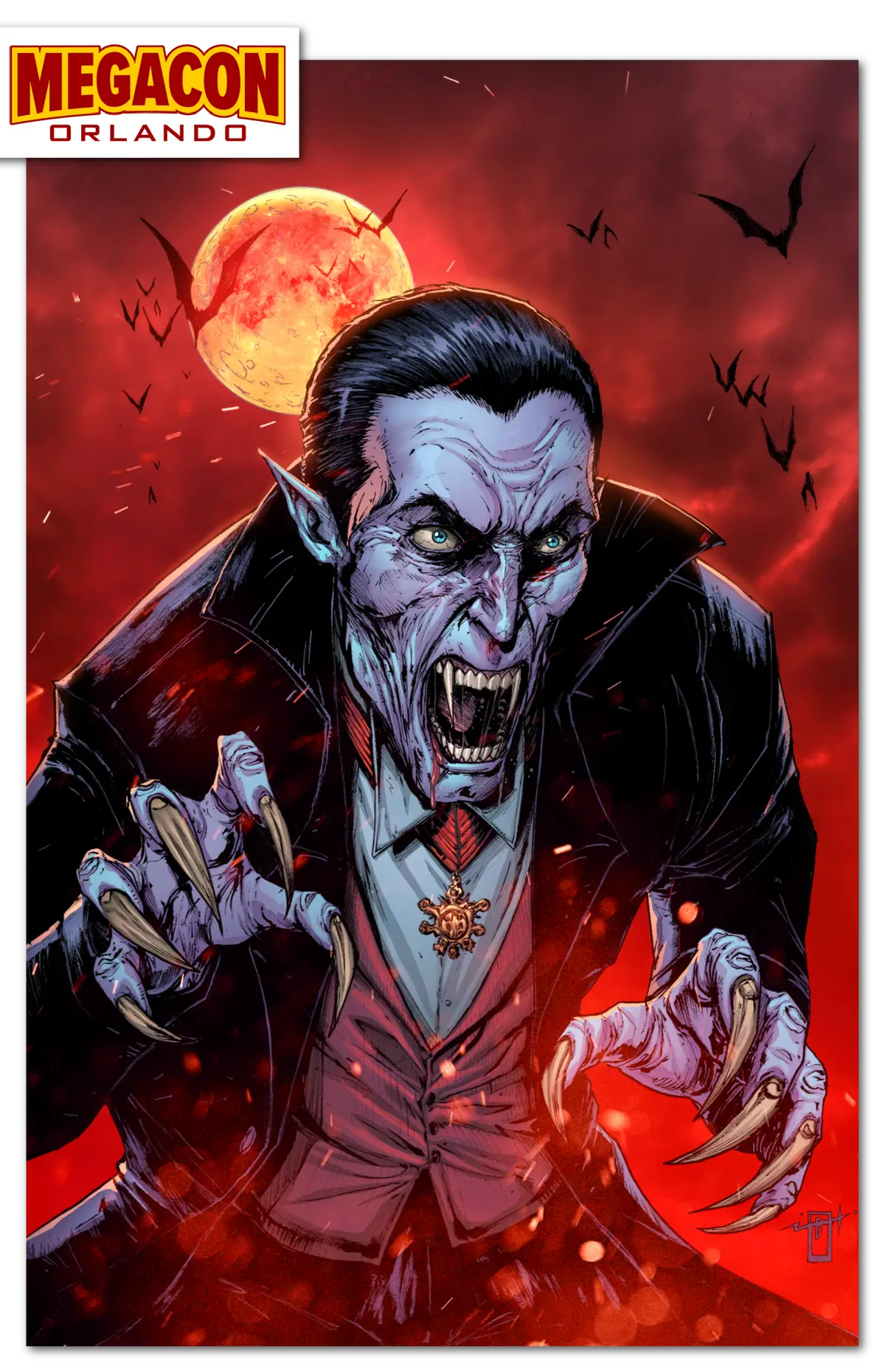 **Friday 7Pm Est** 2026 Megacon Exclusive Orbit Monsters "Dracula" Virgin Mgi Jonathan Uribe /100 1