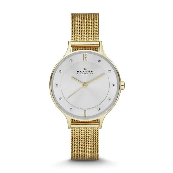 Anita Gold Tone Mesh Watch 1
