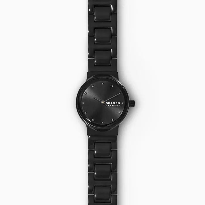 Freja Two-Hand Black Stainless Steel Watch 1