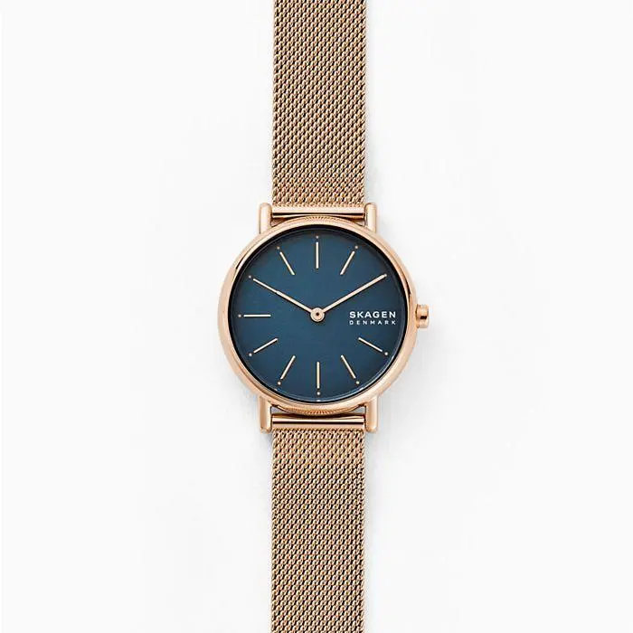 Signatur Two-Hand Rose-Tone Steel-Mesh Watch 1