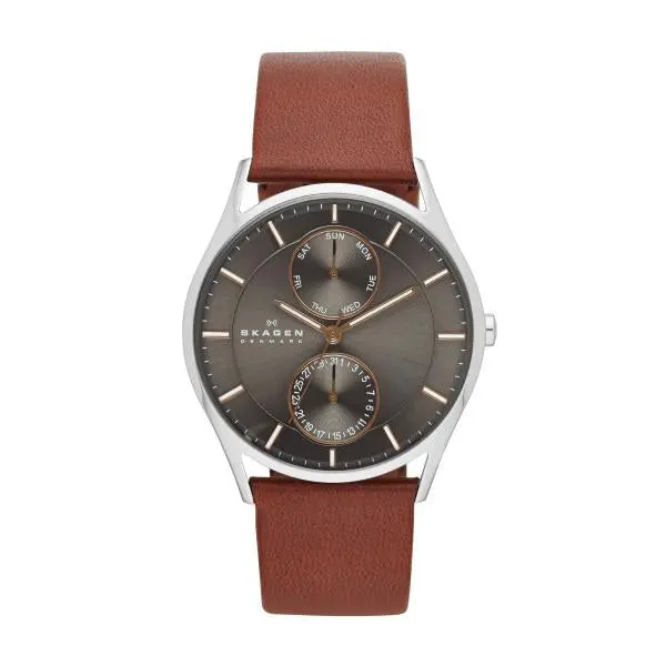 Holst Brown Leather Multifunction Watch 1