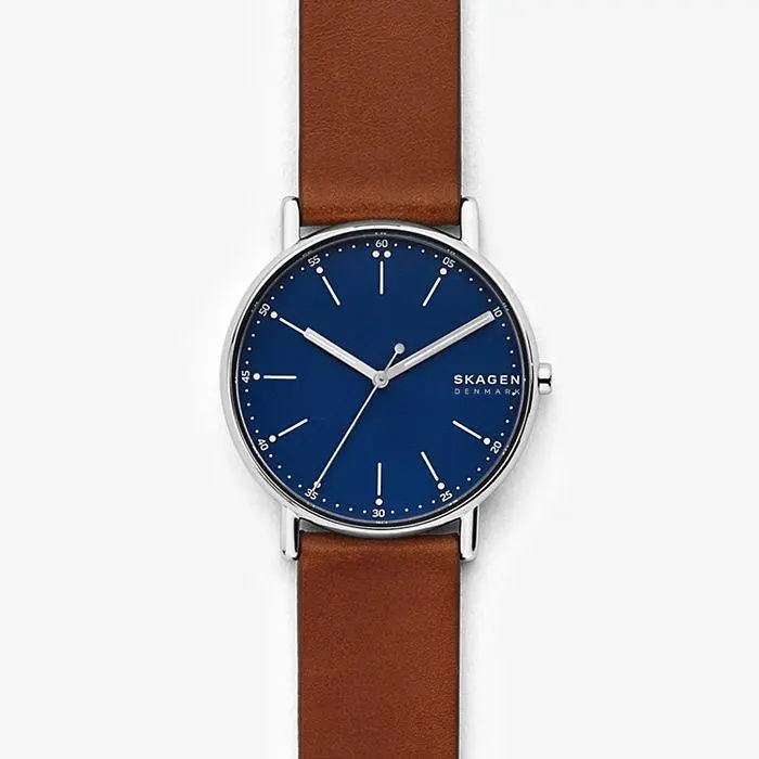 Skagen Signatur Brown Leather Watch 1