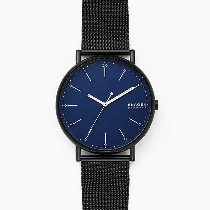 Skagen Signatur Black Steel-Mesh Watch 1