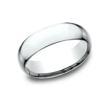 14K White Gold 7Mm Comfort Fit Wedding Band Size 8 1